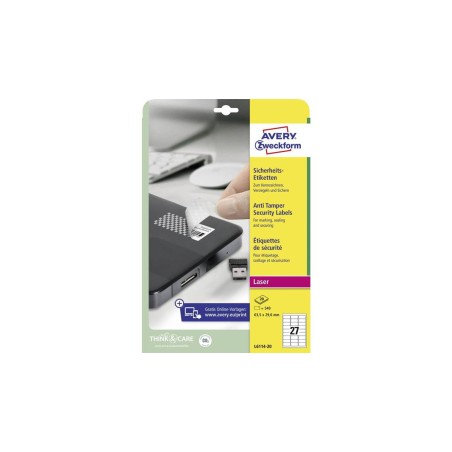 Avery L6114-20 self-adhesive label